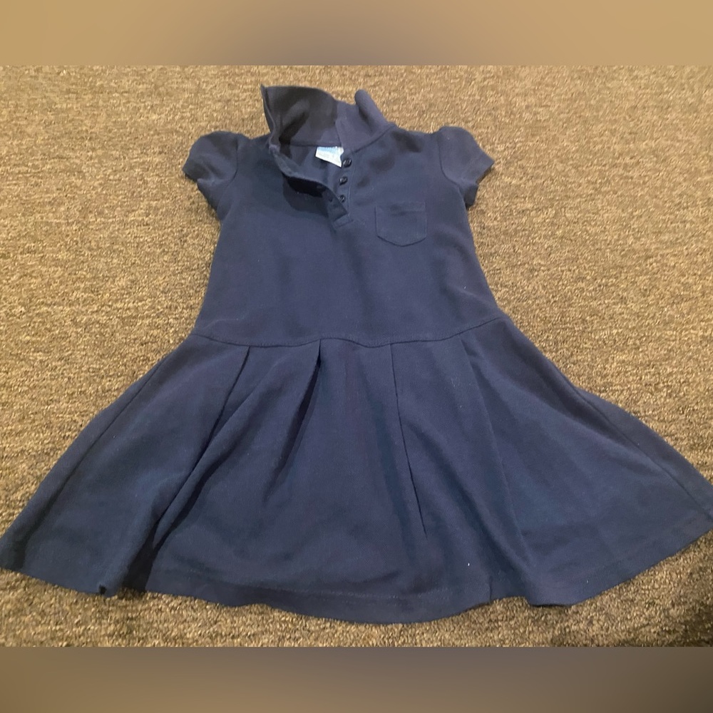 EUC Until School Uniform Dress short sleeve Sz 4 Navy blue formal